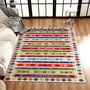 Conceptum Els1781 Alfombra de Terciopelo Multicolor 120 x 180 cm